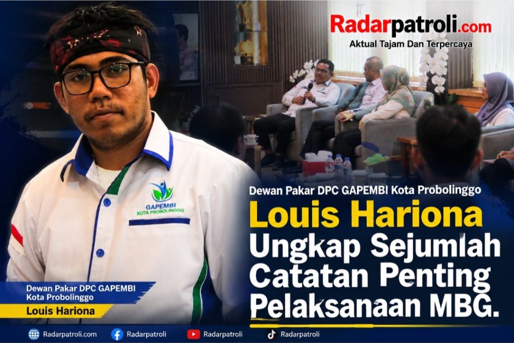 Dewan Pakar DPC GAPEMBI Kota Probolinggo Louis Hariona Dorong MBG Berjalan Aman, Bergizi dan Berdampak Ekonomi