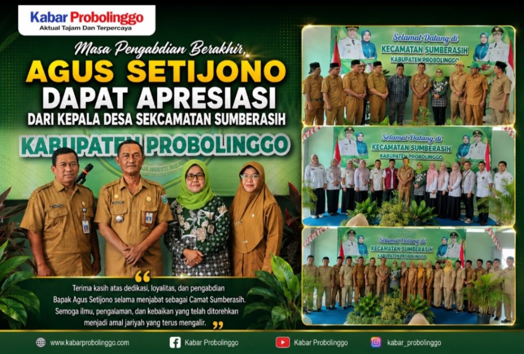 Lepas Kenang Purna Tugas, Camat Sumberasih Agus Setijono Tinggalkan Banyak Kenangan