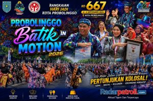 Batik in Motion Meriahkan Hari Jadi Kota Probolinggo ke-667, 350 Meter Jalan Disulap Jadi Panggung Kolosal