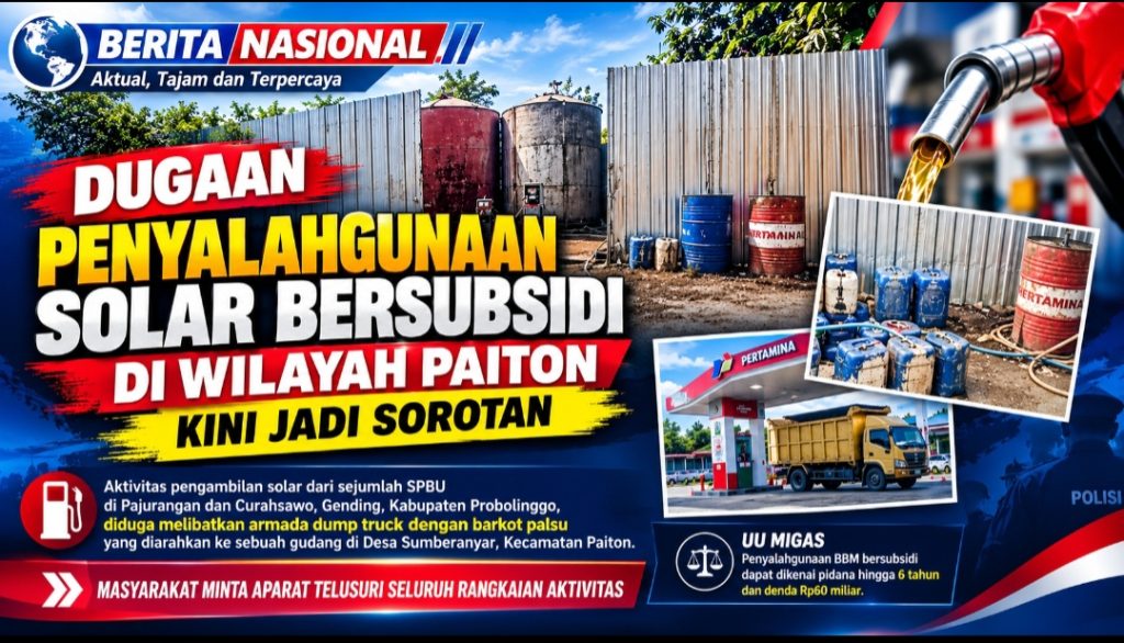 Gudang di Tengah Permukiman Sumberanyar Disorot, Diduga Jadi Lokasi Penampungan Solar