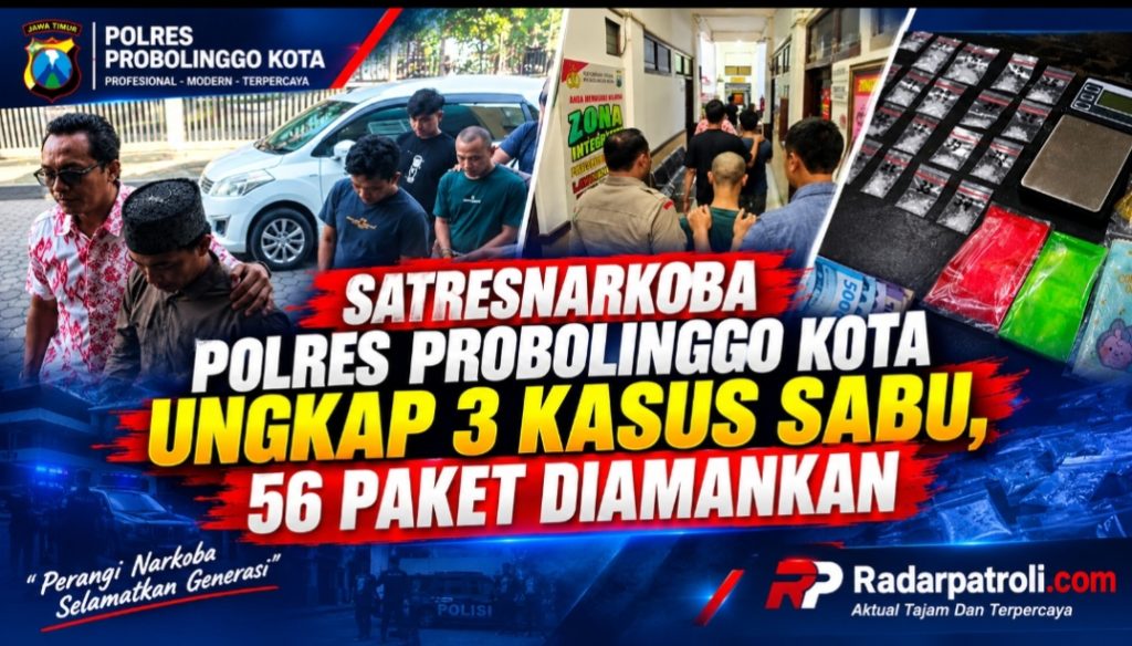 Peredaran Sabu Di Kota Probolinggo Dibongkar, Satresnarkoba Amankan 3 Tersangka