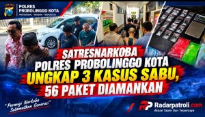 Peredaran Sabu Di Kota Probolinggo Dibongkar, Satresnarkoba Amankan 3 Tersangka