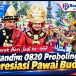 Dandim 0820 Probolinggo Hadiri Pawai Budaya Hari Jadi ke-667, Dorong Pelestarian Kearifan Lokal