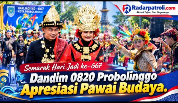 Dandim 0820 Probolinggo Hadiri Pawai Budaya Hari Jadi ke-667, Dorong Pelestarian Kearifan Lokal
