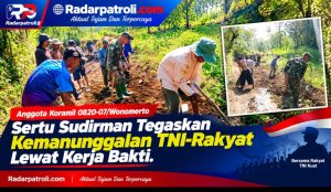 Sertu Sudirman Anggota Koramil 0820-07/Wonomerto Hadir Bersama Warga, TNI Siap Bantu Atasi Kesulitan Di Wilayah Binaan