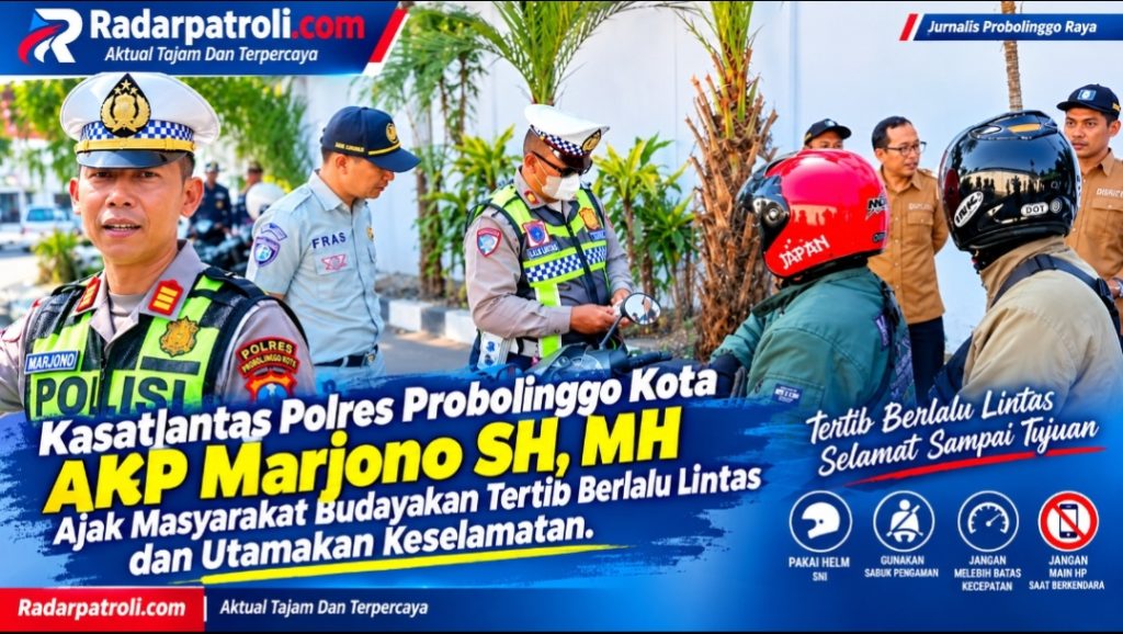 Satlantas Polres Probolinggo Kota Gelar Operasi Gabungan, Dorong Tertib Lalu Lintas dan Pajak
