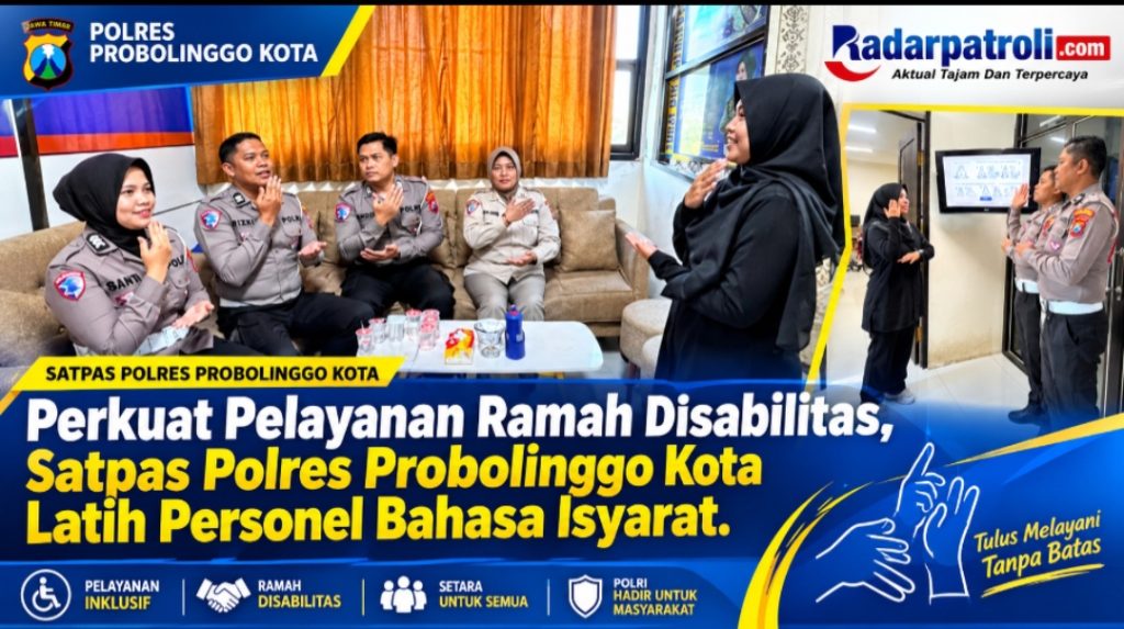 Polres Probolinggo Kota Bekali Personel Satpas Bahasa Isyarat, Perkuat Pelayanan Bagi Penyandang Disabilitas