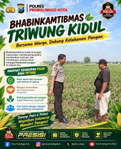 Polisi Sambangi Petani Jagung di Triwung Kidul Probolinggo, Bahas Ketahanan Pangan