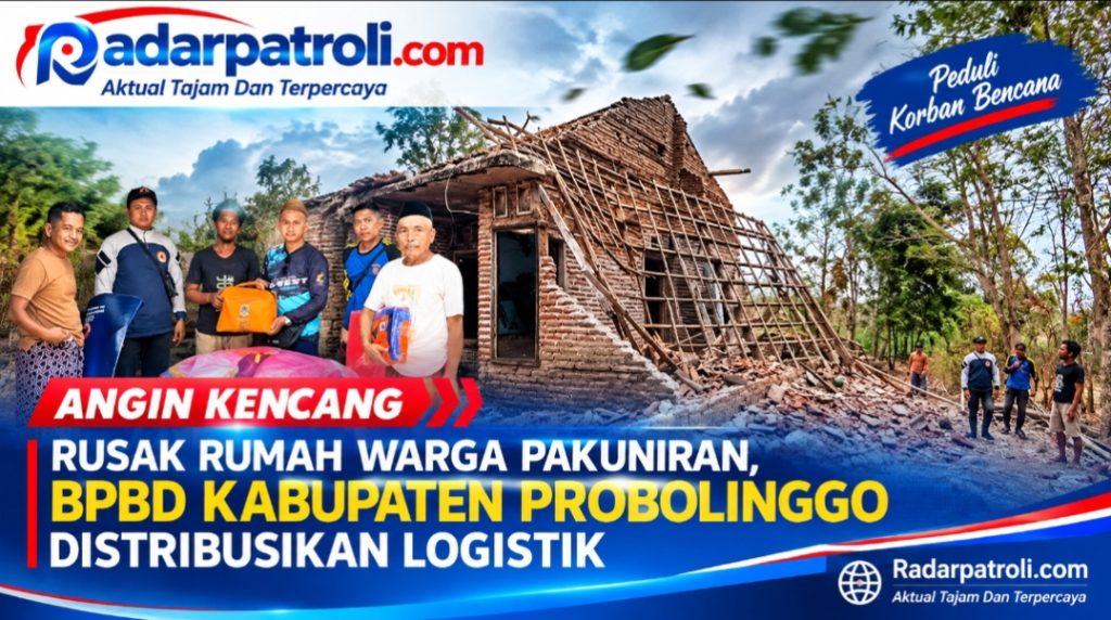 BPBD Kabupaten Probolinggo Bergerak Cepat Tangani Rumah Warga Terdampak Angin Kencang