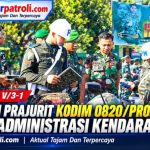 Operasi Gaktib Waspada Wira Clurit, Subdenpom V/3-1 Perkuat Disiplin dan Tertib Berlalu Lintas Prajurit