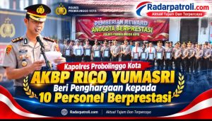 Raih Pelayanan Publik Prima Kategori A, 10 Personel Polres Probolinggo Kota Dapat Penghargaan