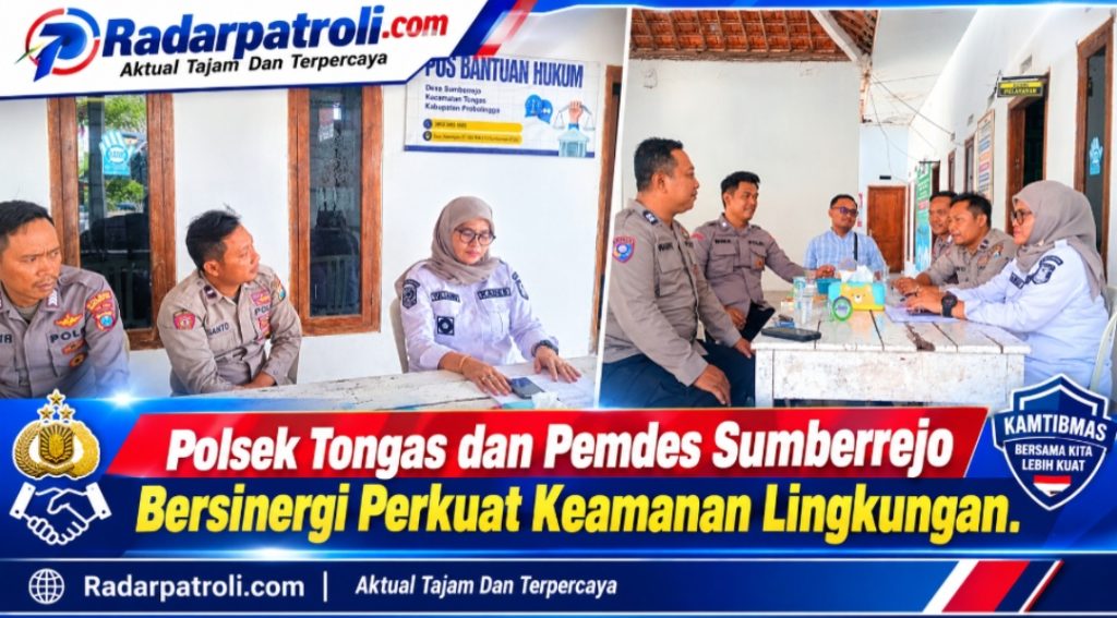 Kanit Binmas Polsek Tongas Gelar Koordinasi dan Kolaborasi Kamtibmas Di Desa Sumberrejo