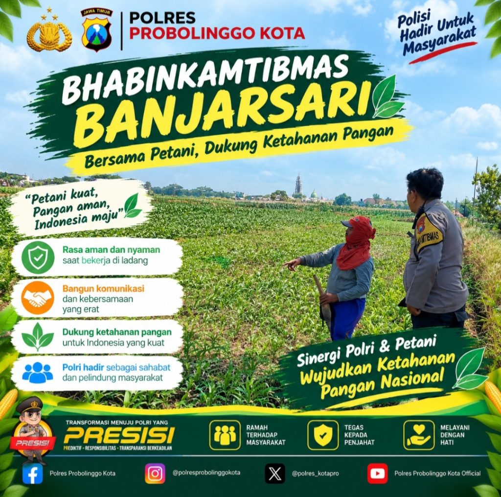 Polisi Pantau Lahan Jagung Binaan 10 Hektare di Banjarsari, Dukung Ketahanan Pangan