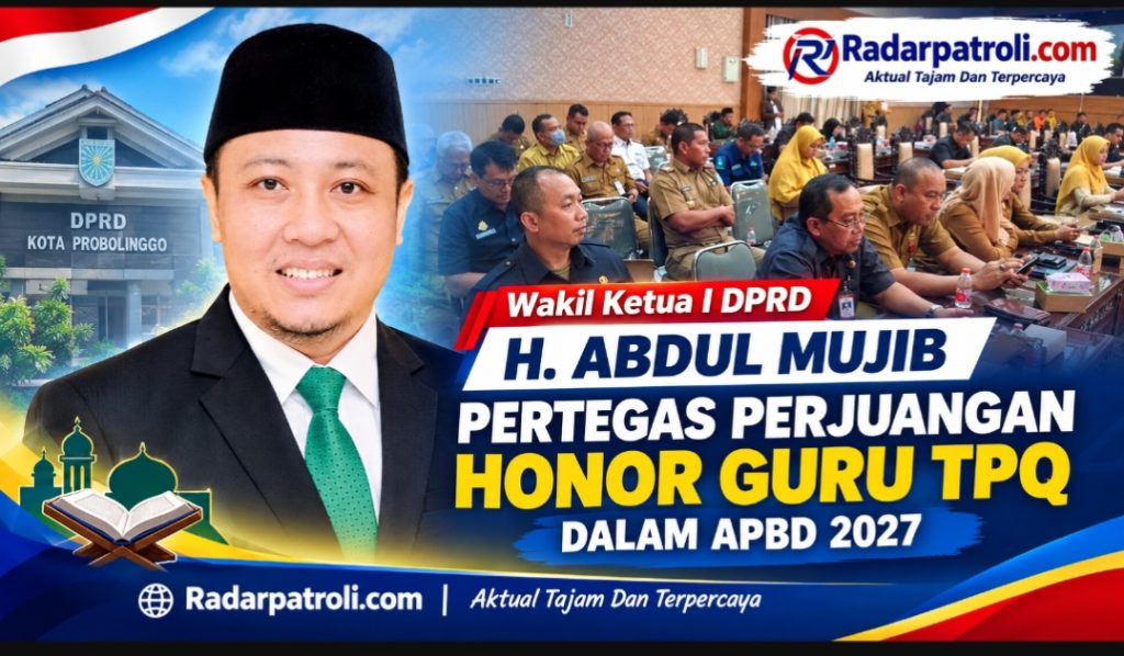 Paripurna APBD 2027, Wakil Ketua I DPRD Kota Probolinggo H. Abdul Mujib Tegaskan Komitmen untuk Guru TPQ dan Madrasah