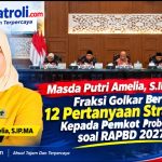 Fraksi Golkar Masda Putri Amelia Dorong Pemerataan Infrastruktur Dalam APBD Kota Probolinggo 2027