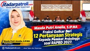 Fraksi Golkar Masda Putri Amelia Dorong Pemerataan Infrastruktur Dalam APBD Kota Probolinggo 2027