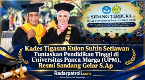Kepala Desa Tigasan Kulon Suhin Setiawan Resmi Sandang Gelar S.Ap Di Wisuda Ke-35 UPM Probolinggo