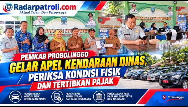 Pajak Kendaraan Dinas Diperiksa, Pemkab Probolinggo Gandeng Samsat dan Jasa Raharja