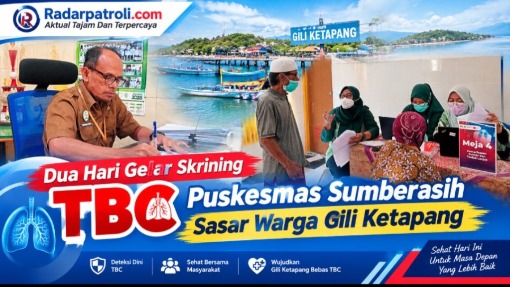 Putus Rantai Penularan TBC, UPT Puskesmas Sumberasih Gelar ACF di Pulau Gili Ketapang