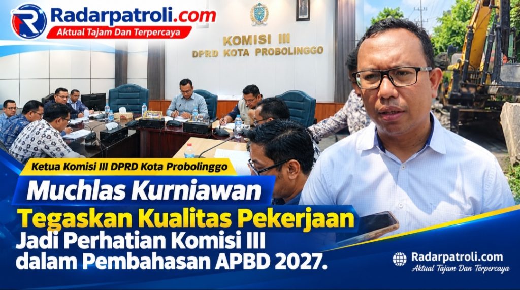 Komisi III DPRD Kota Probolinggo Perketat Pencermatan APBD 2027, Infrastruktur Jadi Perhatian