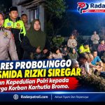 Tak Hanya Evakuasi, Kapolres Probolinggo Dampingi Keluarga Korban Karhutla hingga Pemakaman