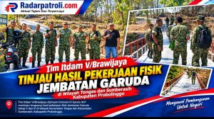 Danramil Dukung Langkah Itdam V/Brawijaya Jaga Mutu Pembangunan Jembatan Garuda