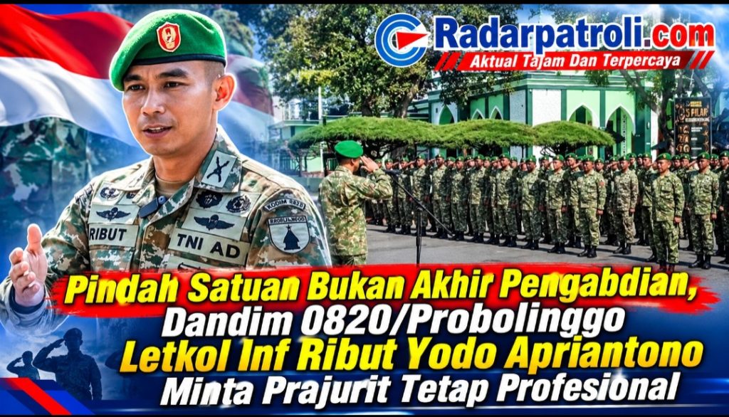Penuh Pesan Pengabdian, Dandim 0820/Probolinggo Lepas Anggota yang Bertugas Ke Satuan Baru